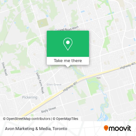 Avon Marketing & Media map