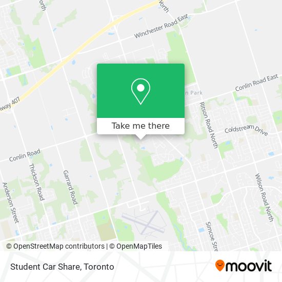 Student Car Share map