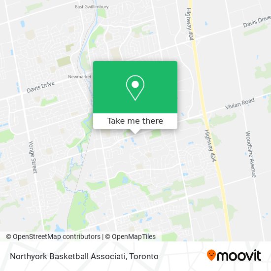 Northyork Basketball Associati map