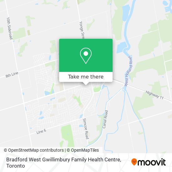 Bradford West Gwillimbury Family Health Centre plan