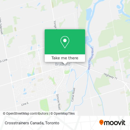 Crosstrainers Canada map