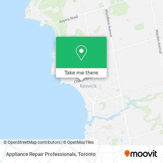 Appliance Repair Professionals map
