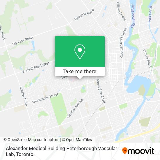 Alexander Medical Building Peterborough Vascular Lab map