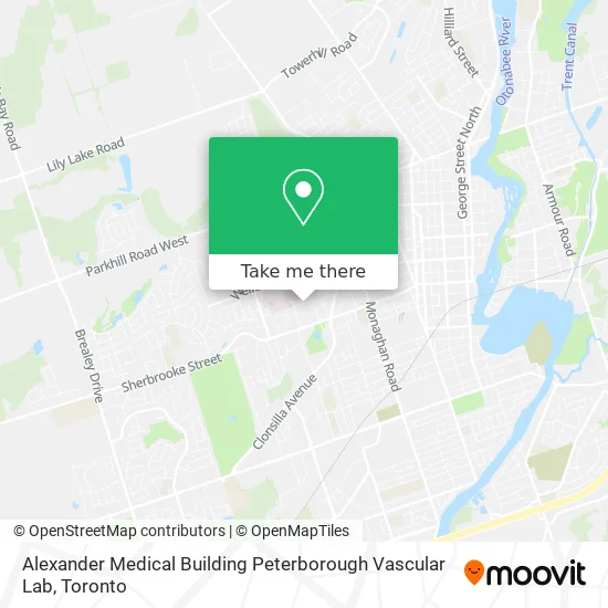 Alexander Medical Building Peterborough Vascular Lab map