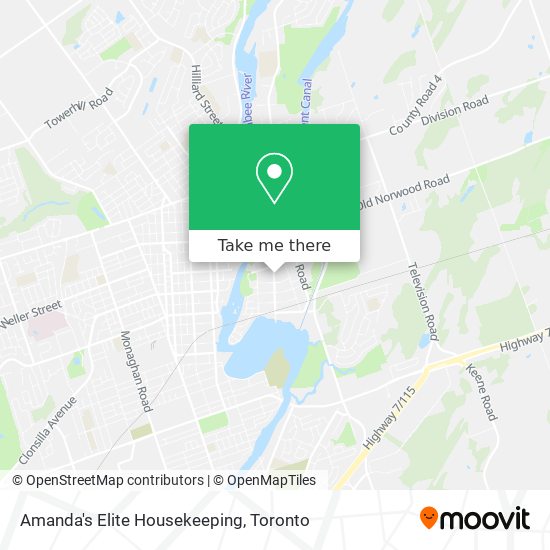 Amanda's Elite Housekeeping map