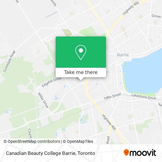 Canadian Beauty College Barrie map