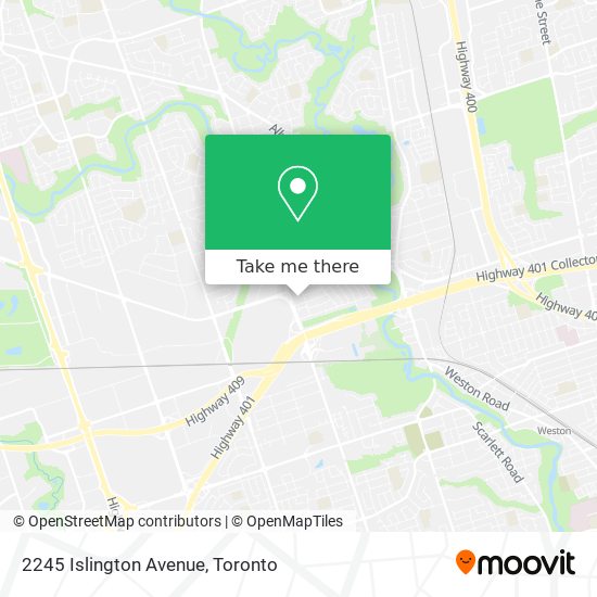 2245 Islington Avenue map