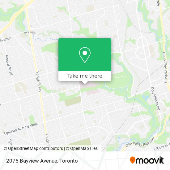 2075 Bayview Avenue map