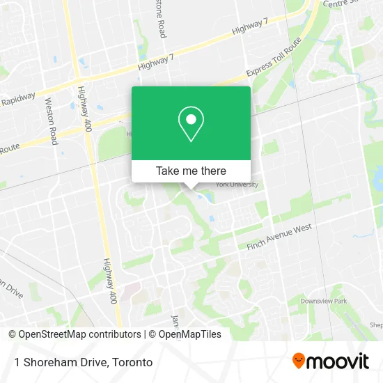 1 Shoreham Drive map