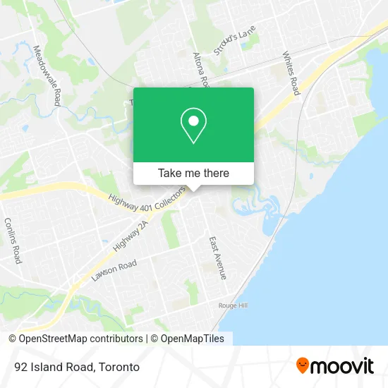 92 Island Road map