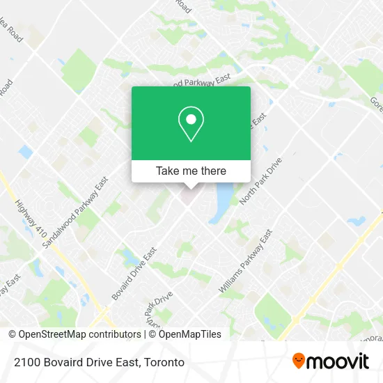 2100 Bovaird Drive East map