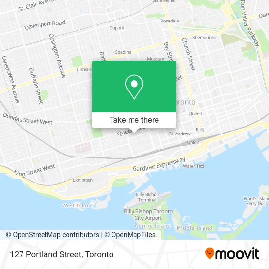 127 Portland Street map