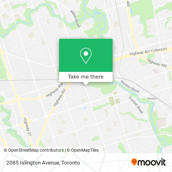2085 Islington Avenue map