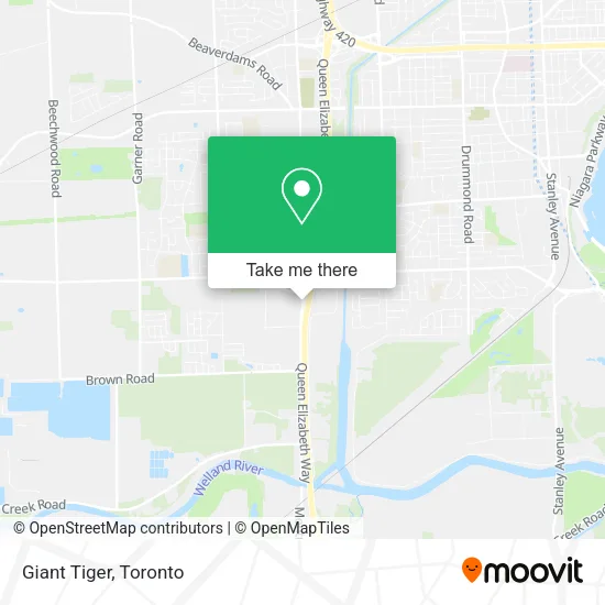 Giant Tiger map