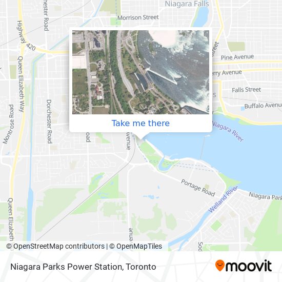 Niagara Parks Power Station map