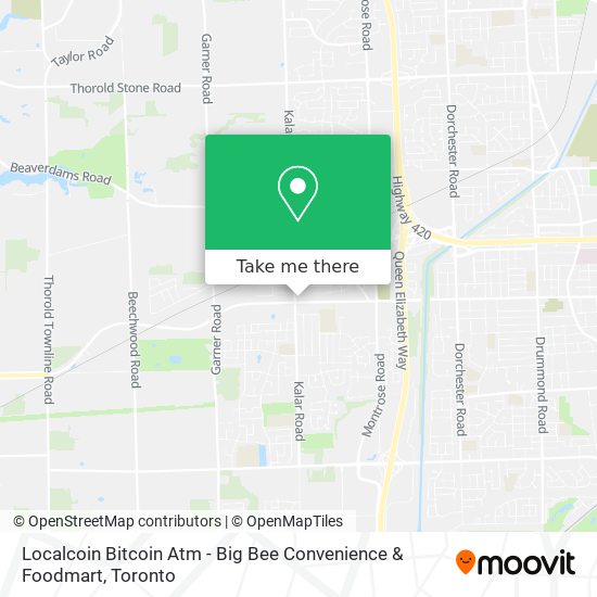 Localcoin Bitcoin Atm - Big Bee Convenience & Foodmart map