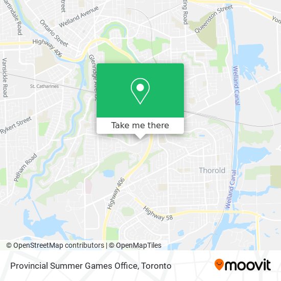 Provincial Summer Games Office map