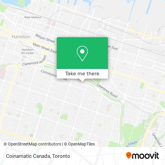 Coinamatic Canada map