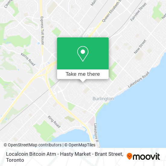 Localcoin Bitcoin Atm - Hasty Market - Brant Street plan