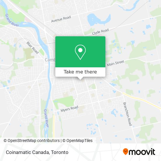 Coinamatic Canada map