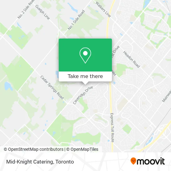 Mid-Knight Catering map