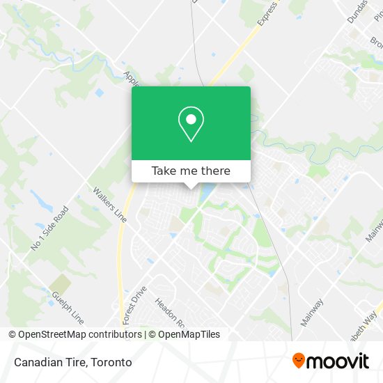 Canadian Tire map