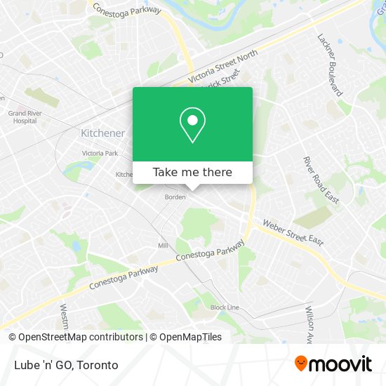 Lube 'n' GO map