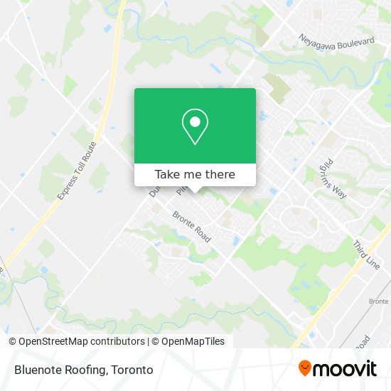 Bluenote Roofing map