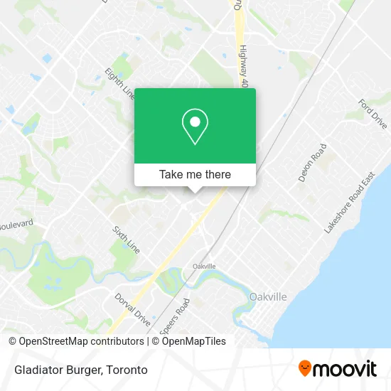 Gladiator Burger map