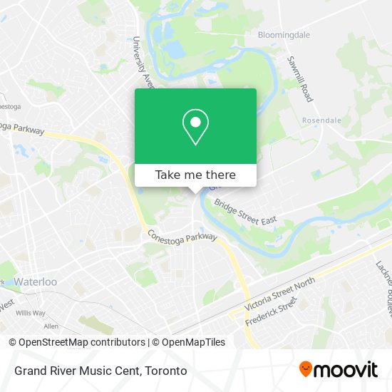 Grand River Music Cent map