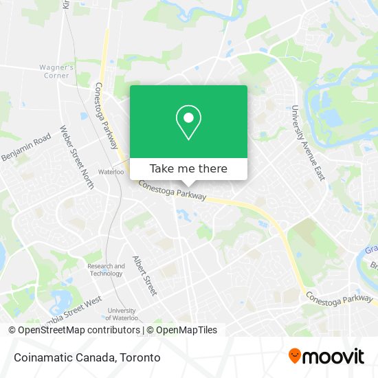 Coinamatic Canada map