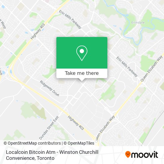 Localcoin Bitcoin Atm - Winston Churchill Convenience map