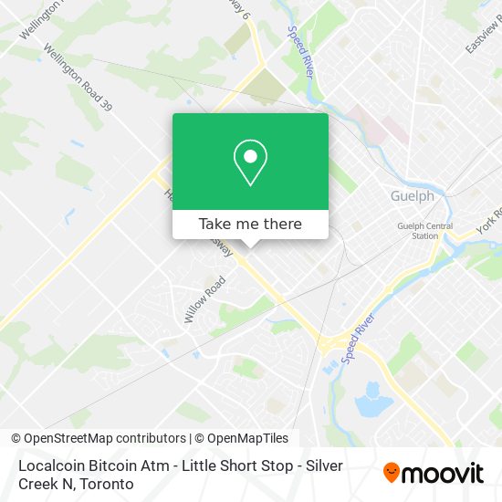 Localcoin Bitcoin Atm - Little Short Stop - Silver Creek N map