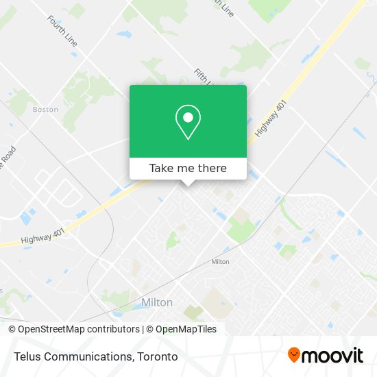 Telus Communications map