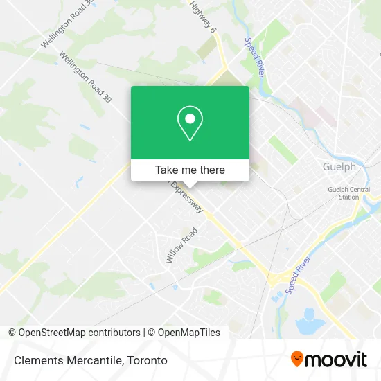 Clements Mercantile map