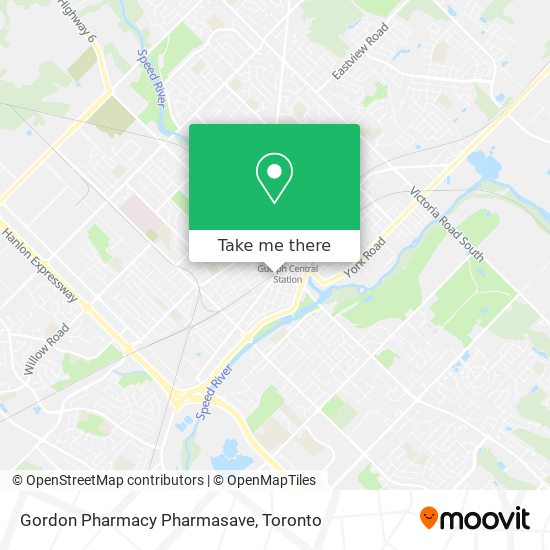 Gordon Pharmacy Pharmasave map