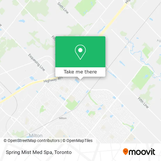 Spring Mist Med Spa map