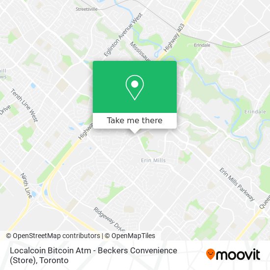 Localcoin Bitcoin Atm - Beckers Convenience (Store) map
