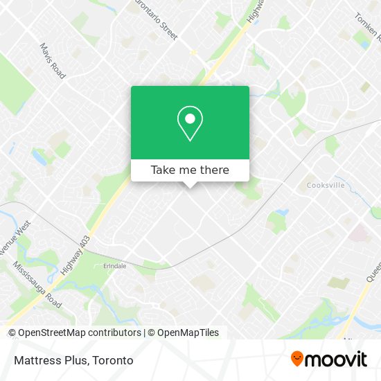 Mattress Plus map