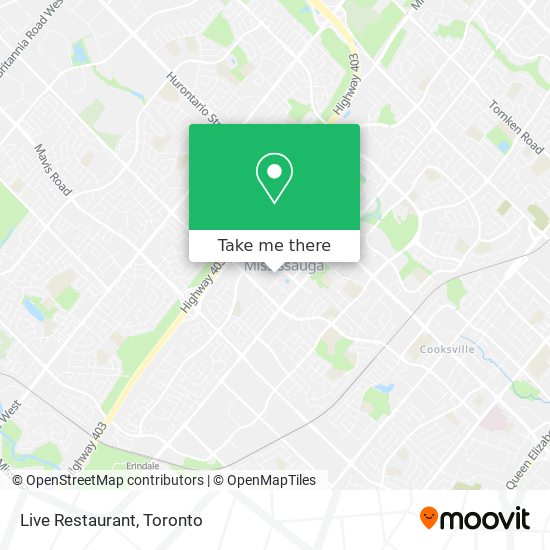 Live Restaurant map