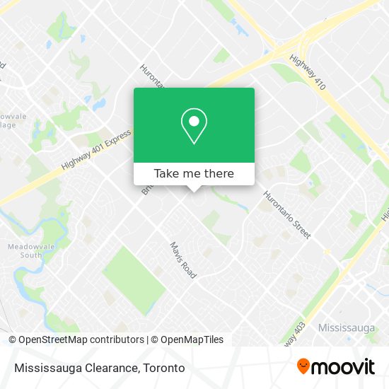 Mississauga Clearance plan