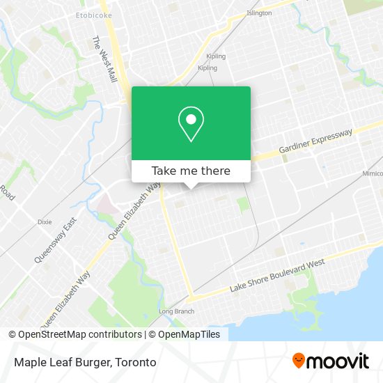 Maple Leaf Burger map