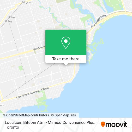Localcoin Bitcoin Atm - Mimico Convenience Plus map