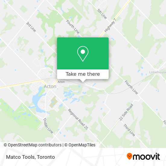 Matco Tools map