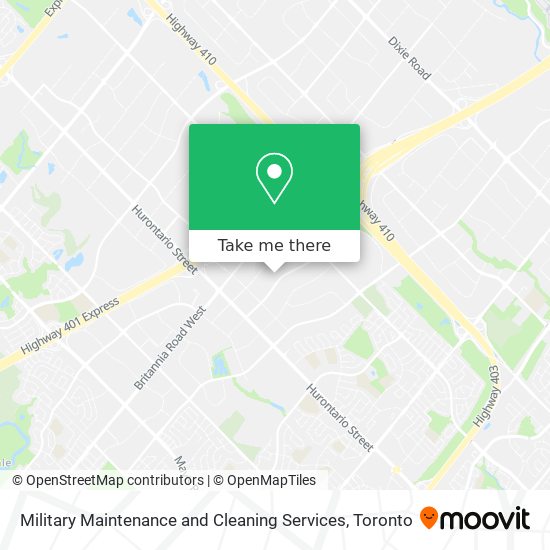 Military Maintenance and Cleaning Services map
