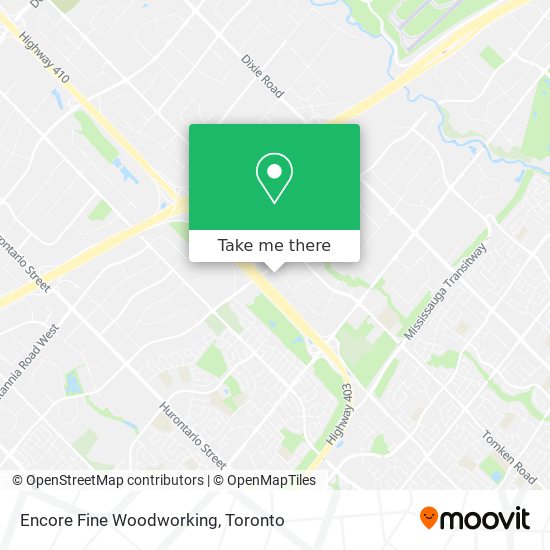 Encore Fine Woodworking map