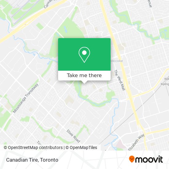 Canadian Tire map