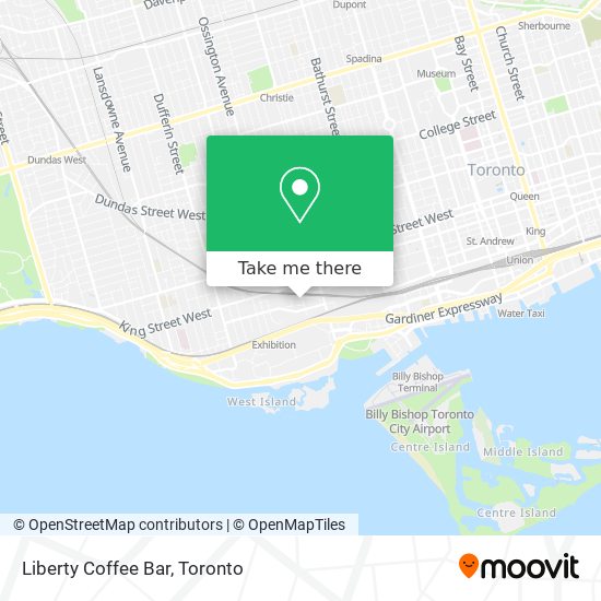 Liberty Coffee Bar map