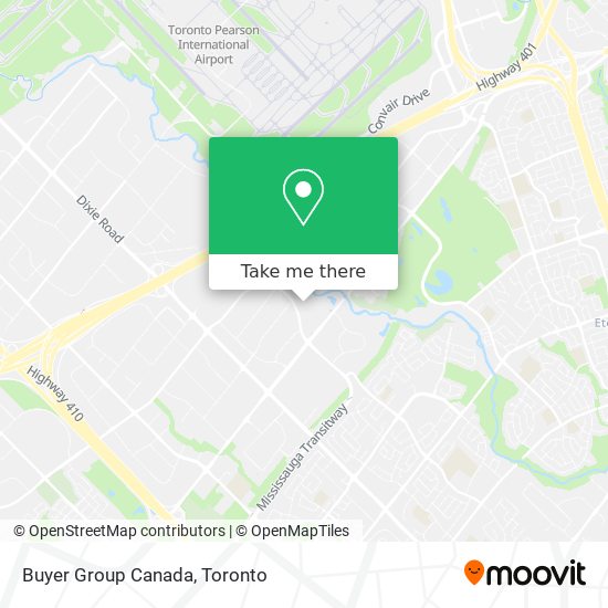 Buyer Group Canada map