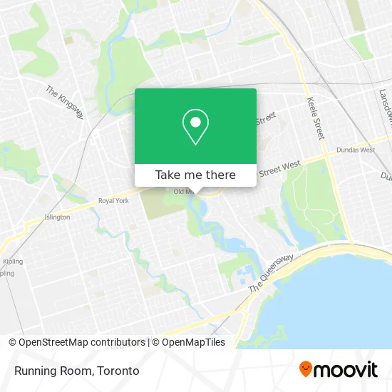 Running Room map